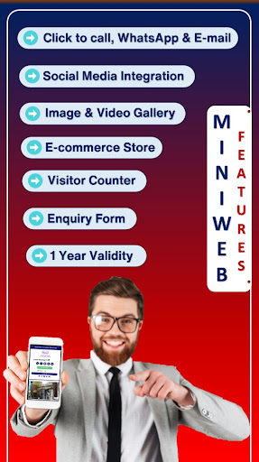Android application Mini Website Builder - BKI screenshort