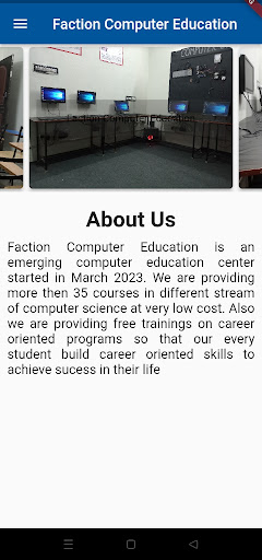 Faction Computer Education Screen 3