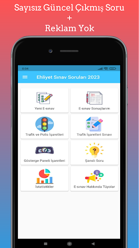 Android application Ehliyet E-Sınav 2025 screenshort
