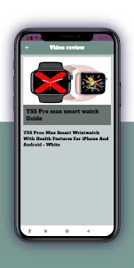 T55 Pro max smart watch Guide