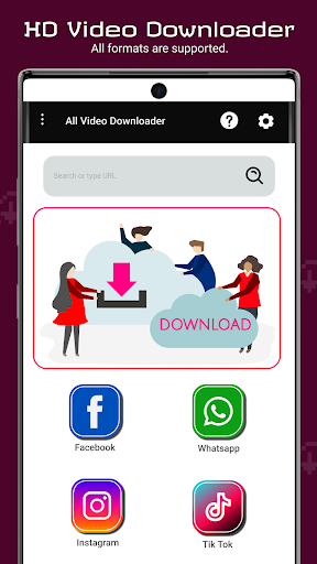 Android application All Video downloader: HD Saver screenshort
