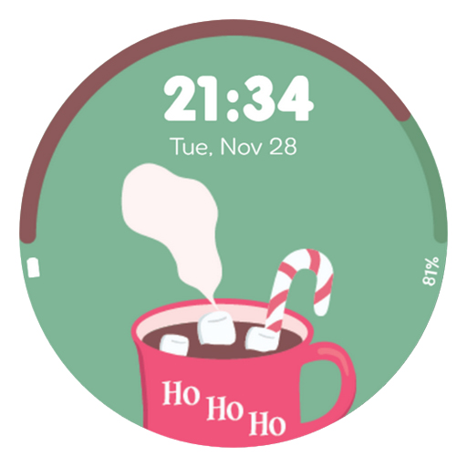 Christmas Chocolate Watch Face logo