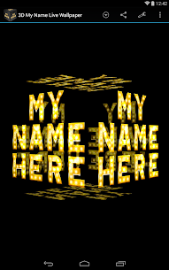 3D My Name Live Wallpaper 12