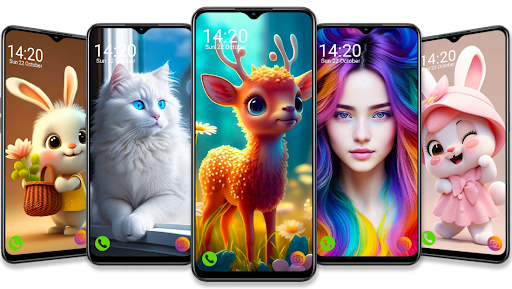Android application Cute wallpapers screenshort