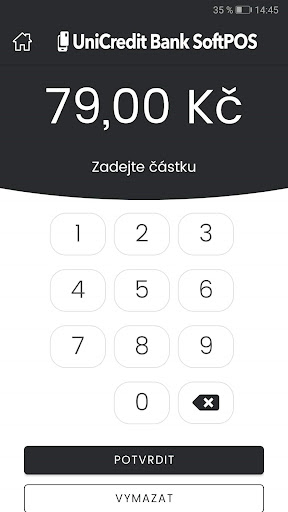 Android application UniCredit Bank SoftPOS screenshort