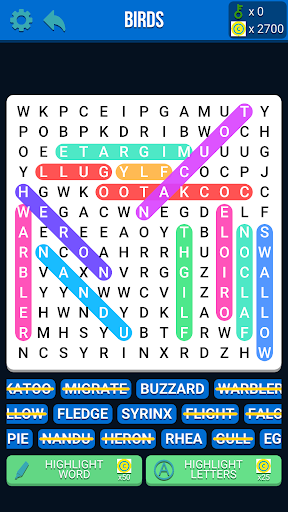 Searwoy - Word Search Screen 2