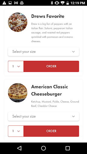 Jeffs Pizza Shop Screen 2