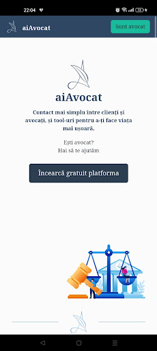 Android application aiAvocat screenshort