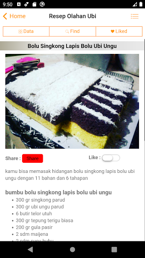 Resep Aneka Macam Olahan Ubi Screen 3