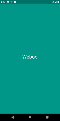 Android application weboo screenshort