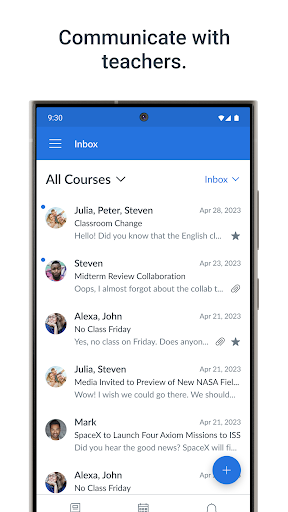 Screenshot of Canvas Parent