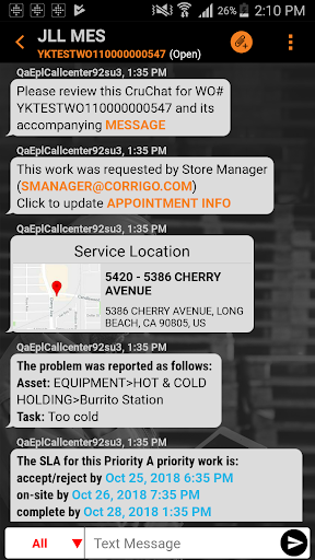 Android application CorrigoPro screenshort
