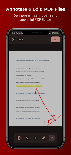 Android application PDFEditor - Read & Annotate screenshort