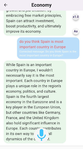 Speaking Globe Screen 2