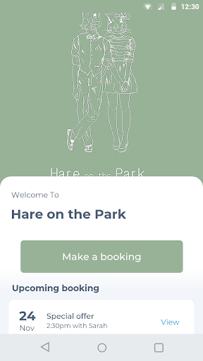 Android application Hare on the Park screenshort