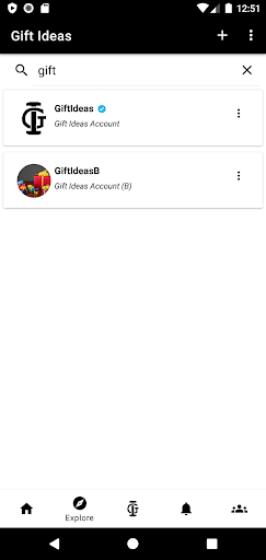 Gift Ideas Screen 2