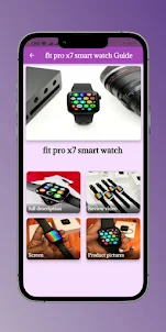 fit pro x7 smart watch Guide