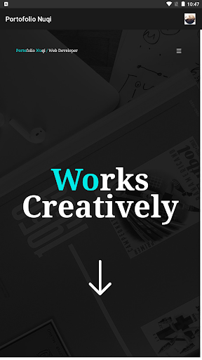 Android application Portofolio Nuqi screenshort
