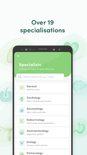 Android application CureAssist screenshort
