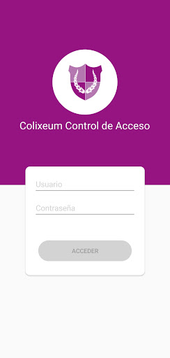 Android application Control de Acceso COLIXEUM screenshort
