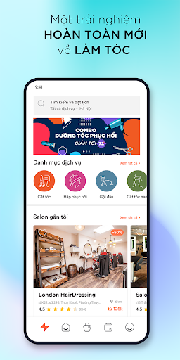 Android application iSalon Booking screenshort