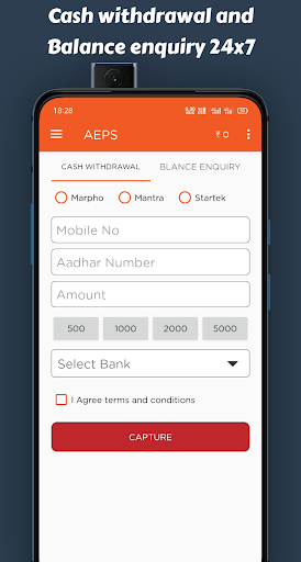 CCSC - AEPS, Recharge, B2B App Screen 2