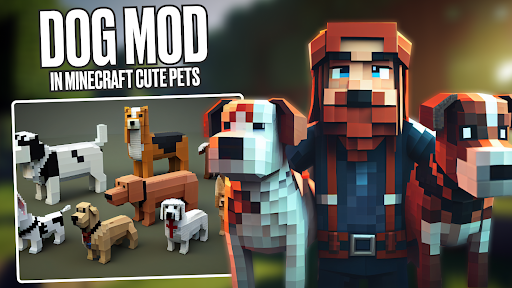 Android application Dog Mod in Minecraft Cute Pets screenshort