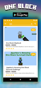 Imágen 5 Map One Block Survival - block android