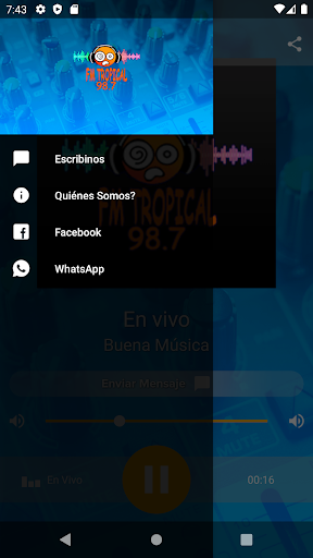 Fm tropical 98.7 Screen 2