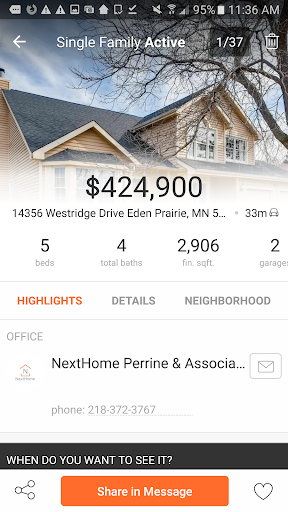NextHome Mobile Connect Screen 2