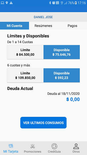 Android application CrediGuia screenshort