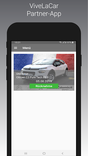 ViveLaCar Partner-App Screen 3