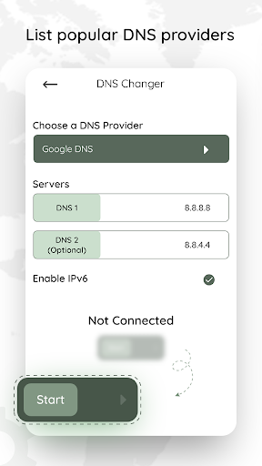 Secure DNS Changer Screen 2