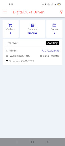 DigitalDuka Driver Screen 2