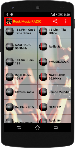Android application Rock Music RADIO screenshort