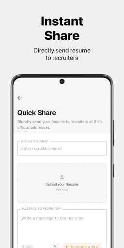 Screenshot of ResumeIT - Quick CV Maker App