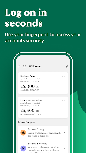 Screenshot of Lloyds Business Banking app