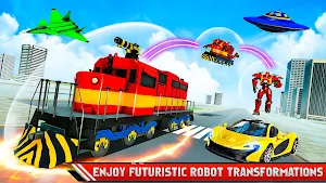 Flying Train Robot Car Limo screenshot 13