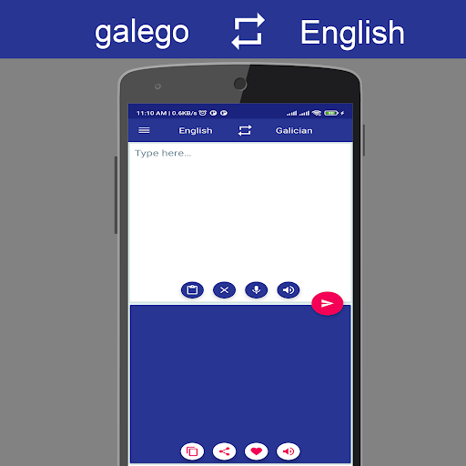 Android application Galician English Translator screenshort