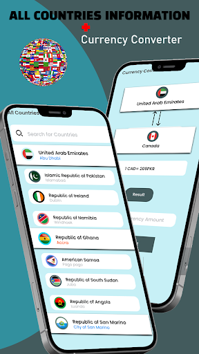 All Countries & Currency info Screen 3