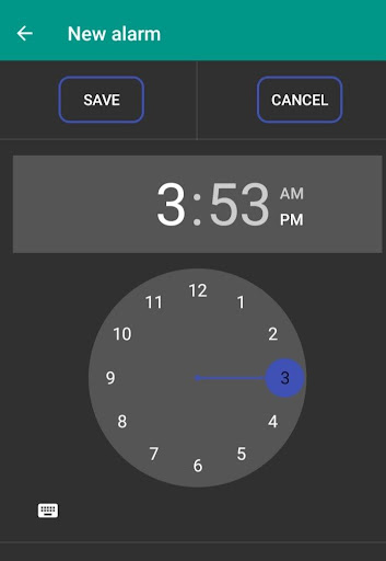 Android application Shake Alarm screenshort