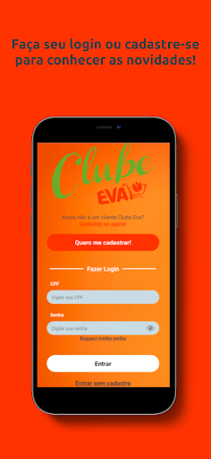 Android application Clube Eva screenshort