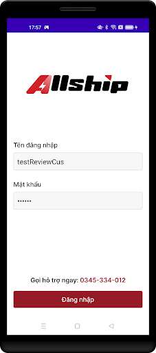 Android application Allship screenshort