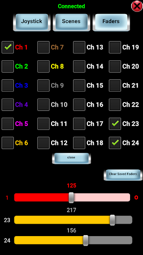 DMX controller Screen 2