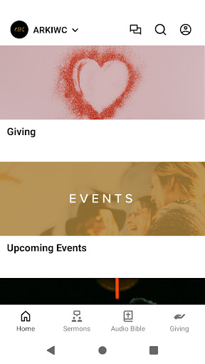 Android application The Ark International Worship screenshort