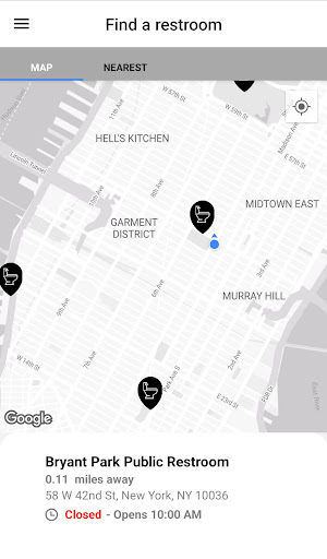 Restroom Finder NYC Screen 3
