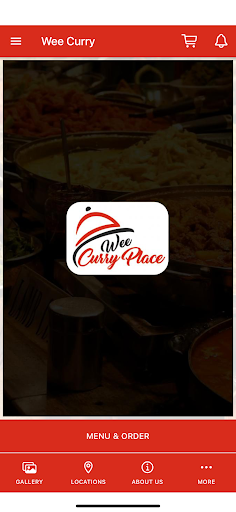 Android application Wee Curry Place screenshort