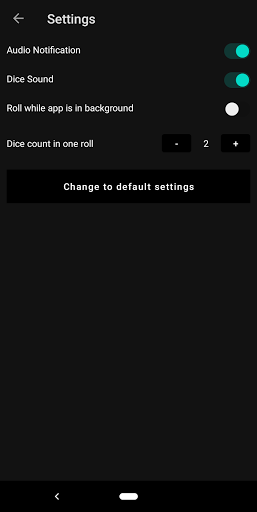 EasyRoll Dice Screen 2