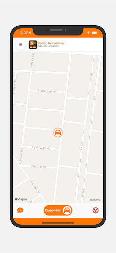 Android application DvGeo Demo Driver screenshort