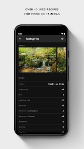 Ricoh Recipes JPEG Settings MOD APK 1.0.5 (Pro Unlocked) 2